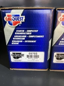 Carquest Starter Remanufactured 6976S Hyundai Sonata, Santa Fe, Kia Sorento - Picture 1 of 1