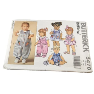 Pagliaccetto maglione modello Butterick 5470 tuta e top non tagliato nb-s-m bambini - Foto 1 di 2