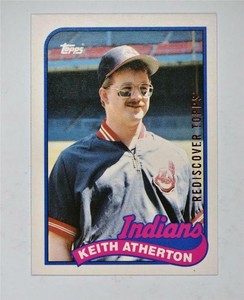 2017 Topps Rediscover Stamped Buyback 1989 #4T Keith Atherton