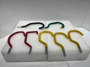 Ganchos de almacenamiento de tornillo giratorio recubiertos de goma de 7 piezas - Imagen 1 de 4