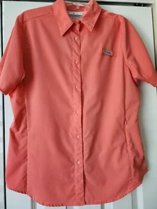 COLUMBIA womens PFG Coral OmniShade Wick Vented Shirt FREE SHIPPING - Picture 1 of 4