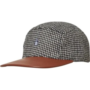 Original Penguin Mens Lismore Multi Brown Hard Flat Peak Cap Adjustable Back - Picture 1 of 2