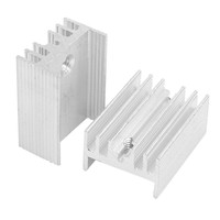 10 x schwarz 21x15x10mm Aluminium Kuehlkoerper fuer TO-220 Transistoren K6R9 ji3