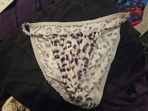 Samt String Bikini Gr. 6 Silber Gepard - Bild 1 von 1