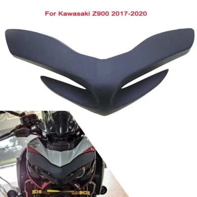 Para kawasaki Z900 2020 farol dianteiro tampa superior bico nariz cone extensão - Imagem 1 de 4