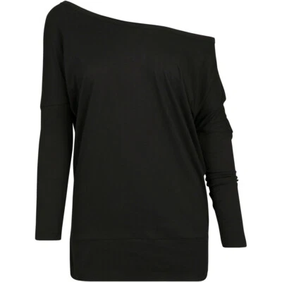 Build your Brand Femmes Chauve-Souris à Manches Longues Maillot Imprimable - Photo 1/4