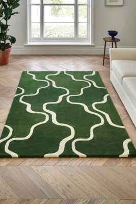 Modern Design 100%Wool Hand Made Hand Tufted Rug Customized Area Rug 4x6,5x8Feet - Image 1 of 4