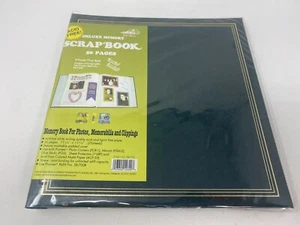 Pioneer Deluxe Memory Dark Green Scrapbook Album 25 Sheets Paper Style SB-700 - Picture 1 of 6