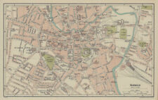 NORWICH town city plan. Norfolk 1920 old antique vintage map chart