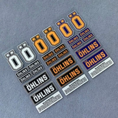 OHLINS Moto Sticker Reflective Modified Decoration Motorcycle Waterproof Decal - image 1 of 3