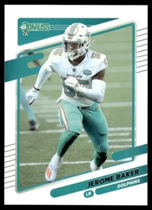 2021 Donruss Jerome Baker Miami Dolphins #67 - Picture 1 of 2