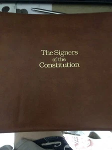 Signers of the Constitution of United States Album W/ 39 FDC`s FLEETWOOD 1987 - Picture 1 of 21