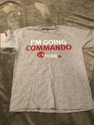 Gears of War 3 Go Commando T Shirt Gamestop Promo Size M - Image 1 of 3
