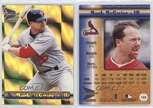 2000 Pacific Prism Holographic Gold /480 Mark McGwire #122