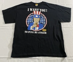 Beavis and butt-Head Pull My Finger Shirt XL Uncle Sam Patriotic Cartoon - Picture 1 of 8