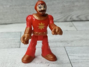 Fisher Price Imaginext Burg Ritter Mittelalter Krieger rot Figur  - Bild 1 von 4