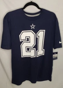 Nike Ezekiel Elliott Dallas Cowboys Men’s Large NFL T-Shirt Blue NEW #21 - Imagen 1 de 8