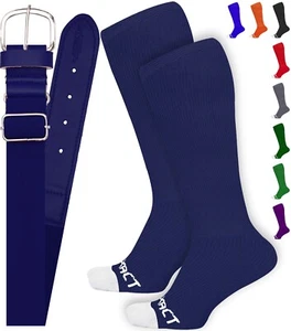 Exxact Sports Baseball/Softball Socks and Belt Combo, Adult & Youth Sizes - Picture 1 of 71