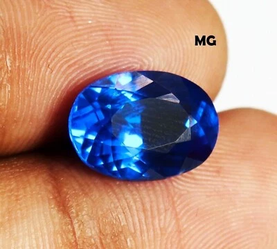 Natürlich Zertifiziert Selten Kobaltblau Spinell 9.90 Karat Ovaler Schliff Lose - Bild 1 von 4