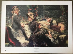 "The Garden Bench" by J.J. Tissot - Picture 1 of 7