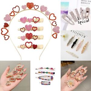 Flower Butterfly Hair Clips Snap Barrettes Hair Accessories Gifts For Women Girl
