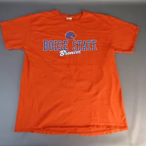 Boise State Broncos T-Shirt Men's Size L Gildan Heavy Cotton Graphic Tee Large - Picture 1 of 7