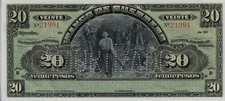 Mexico,Paper Money,Frampton#M363,20 Pesos,UNC,Banco Guerrero,Amortizado,P-S300