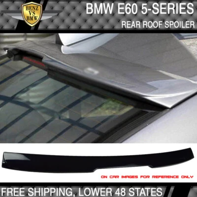 04-10 BMW 5 Series E60 AC Style #416 Carbon Black Metallic Painted Roof Spoiler - Image 1 of 4