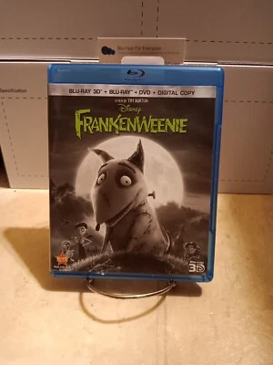 (Used) Disney's Frankenweenie 3D Blu-ray 1-Disc Set [2012] Ships Next Day Foto 1 de 3