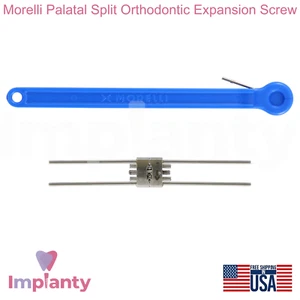 Morelli Palatal Tornillo de Expansión Ortodóntica Dividido Acero Inoxidable Herramienta de Odontología - Imagen 1 de 11
