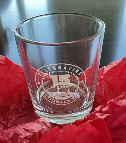Washington Nationals Glass 15 years 10oz Cover