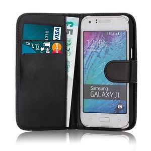  Pour Samsung galaxyJ1 (2015 ) - Etui Housse Portefeuille Support vidéo Cuir  - Photo 1 sur 1