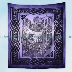 Tapiz de pared hippie paloma pagana celta wicca acento - Imagen 1 de 2