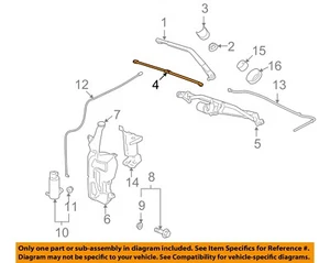GM OEM 85-14 Avalanche Windshield Wiper Washer Components-Wiper Blade 25877402 - Foto 1 di 2
