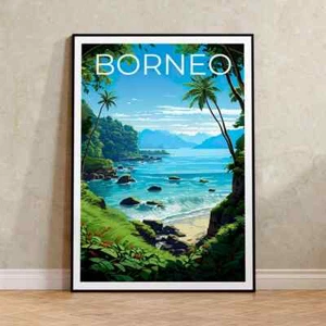 Borneo Poster Premium Quality Choose your Size - Picture 1 of 4