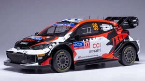MODELLINO AUTO STATICO IXO TOYOTA GR YARIS WRC RALLY FINLAND 2024 ROVANPERA 1/18 - Foto 1 di 5