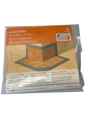 NOVO Pacote com 10 Cantos Impermeabilizantes Externos Schluter KERDI KERECK/FA10 - Imagem 1 de 2