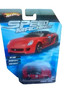 Hot Wheels Ferrari 599xx Speed Machines Ferrari Racer Super RARO ROSSO #3 SKU0022 - Foto 1 di 4