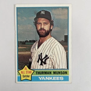 1976 Topps #650 Thurman Munson  New York Yankees Vintage - Picture 1 of 2