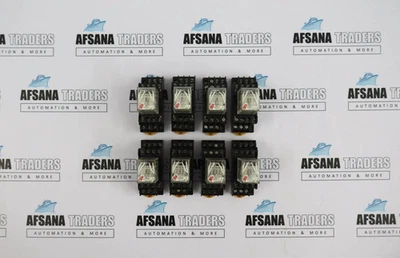 8X MY4N 220/240 VAC RELAY W/ BASE - Image 1 of 4