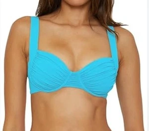 BECCA Damen Color Code gerafftes Bügel Bikini Oberteil Damen Medium - Bild 1 von 9