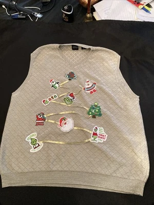 Chaleco Gris Unisex Navidad Feo Foto 1 de 4