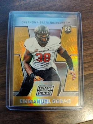 2016 Prizm Draft Picks Emmanuel Ogbah #177 Gold 10/10 eBay 1/1 - Image 1 of 3
