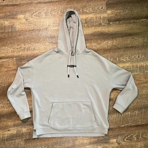 BYLT Roamknit Hoodie Oversized Pullover Mens Lg Storm (Light Gray) Vented Zipper - Picture 1 of 14