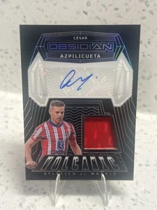 2024-25 Obsidian Cesar Azpilicueta Volcanic Jersey Auto #/199 Atletico Madrid - Picture 1 of 2