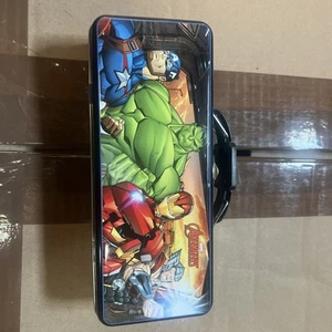 Marvel Comics Heroes Avengers Metal Tin Case Pencil Box New - Picture 1 of 2