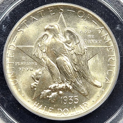 Silver 1935 Texas 50c Half Dollar Commemorative | PCGS MS65 OGH 2.2 - Image 1 of 3