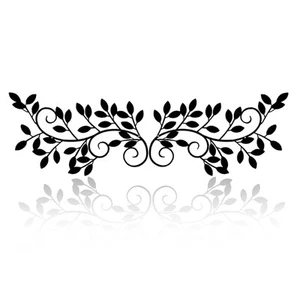 2 Pieces Metal Tree Leaf Wall Decor Vine Olive Branch Leaf Wall Art Wrought I... - Picture 1 of 7