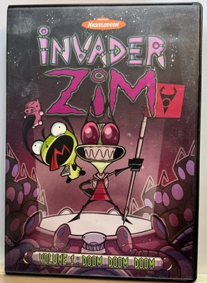 Invader Zim : Volume 1: Doom, Doom, Doom (2 DVD Set + Chapter Insert 2004) *VG* - Image 1 of 2