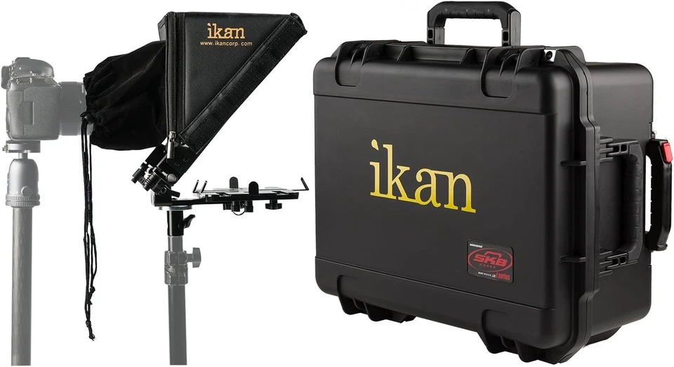 Универсальный большой планшетный телесуфлер ikan PT-ELITE-PRO в футляре для переноски - Изображение 1 из 4